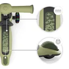 Kinderkraft, Halley 2, trotineta cu 3 roti de echilibru 2in1, LED, Grassland Green