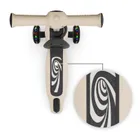 Kinderkraft, Halley 2, trotineta cu 3 roti de echilibru 2in1, LED, Stone White