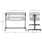 Kinderkraft, Nestee Up 2, patut 2in1, Light Grey