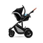 Kinderkraft, Prime, carucior multifunctional 2in1, gri + geanta Mommy Bag
