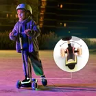 Kinderkraft, RAKET UP, trotineta LED cu 3 roti cu sezut, 2in1, Beige