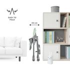 Kinderkraft, Tastee, scaun inalt pliant pentru hranire, Grey