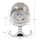 Kinderkraft, Tulsy, balansoarul-sezlong electric, beige