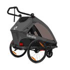 Lionelo, Cama, remorca bicicleta, Grey Graphite