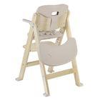 Lionelo, Floris, scaun inalt din lemn, Beige Natural
