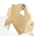 Lionelo, Floris, scaun inalt din lemn, White Natural
