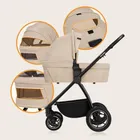 Lionelo, Meril, carucior multifunctional 3in1, Beige Sand
