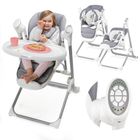 Lionelo, Niles, scaun inalt multifunctional, Grey