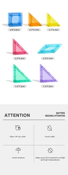 Mideer, Tangram, blocuri magnetice 3D cu clepsidra