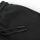 Pantaloni scurti regular negri cu snur NOWEAR