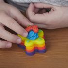 Play-Doh, Rainbow Cake Party, 7 cutie si accesorii, set creativ