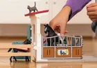 Schleich, Horse Club, Tarc de cai cu iapa si manz, set, 42611