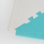 Smiki, covoras din spuma, puzzle, turcoaz, 96 elemente, 180-180 cm