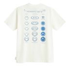 Tricou alb cu croiala relaxed S.W.Smiley NOWEAR
