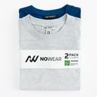 Tricou din bumbac pieptanat 2-pack NOWEAR