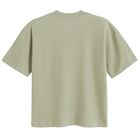 Tricou oversize kaki din bumbac pieptanat unisex NOWEAR