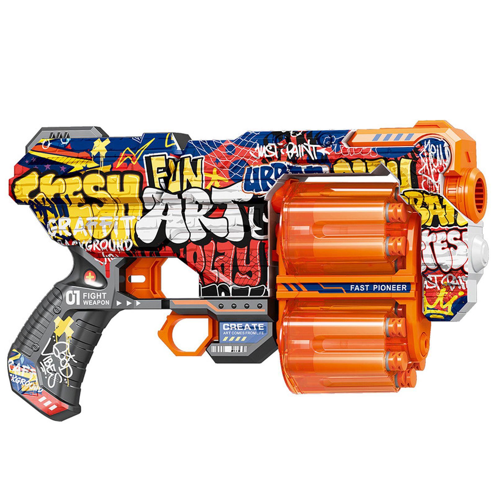 Fire Xtreme, Graffiti, lansator de proiectile cu incarcator dublu Fire Xtreme, Graffiti, lansator de proiectile cu incarcator dublu
