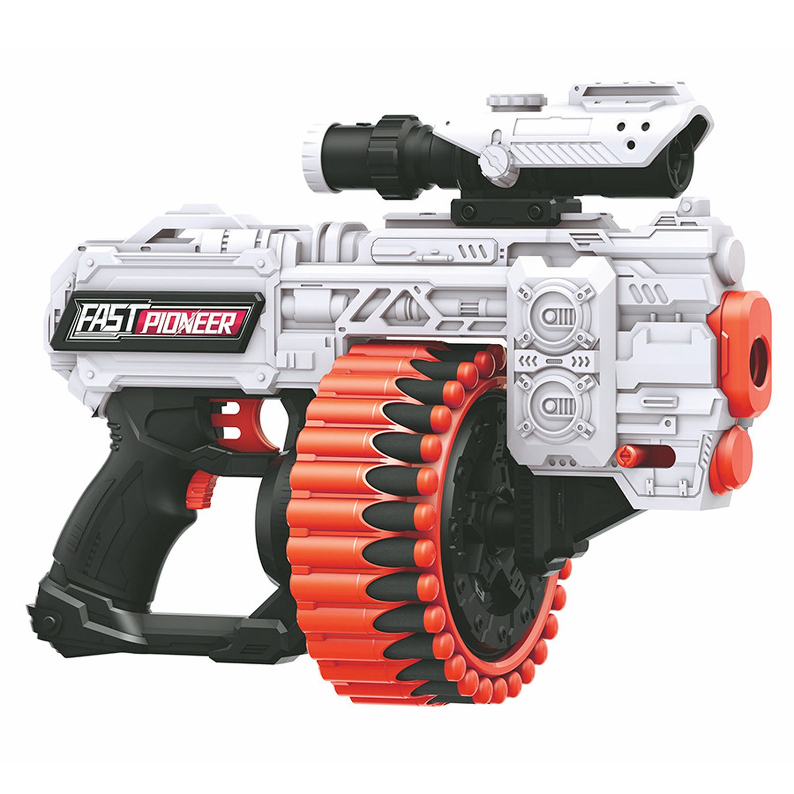 HIRO EE Revelation850 10°F Fire Xtreme, Mega Rotary Wheel Blaster, lansator de poiectile