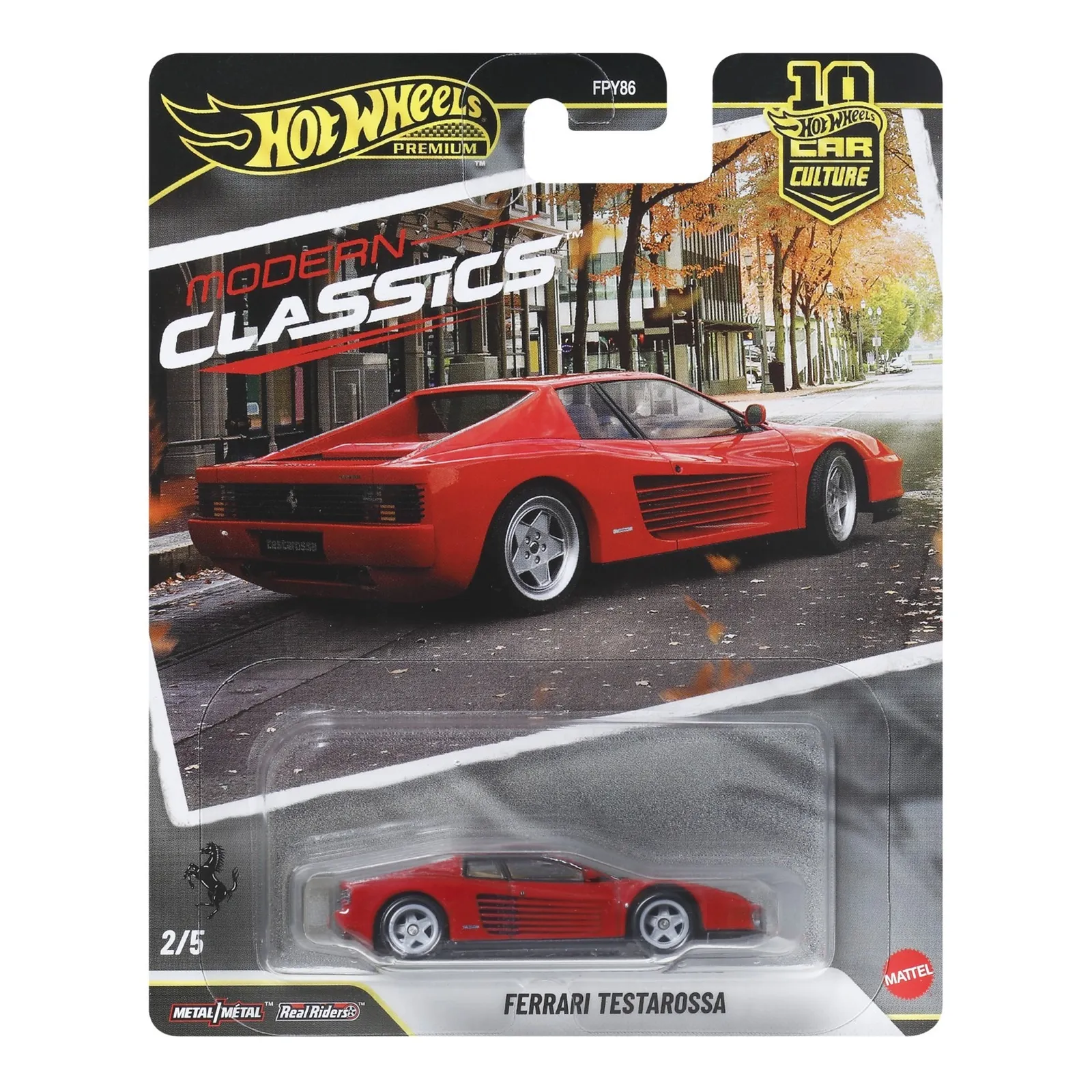Hot Wheels, Car Culture, Ferrari Testarossa, masina, scara 1:64