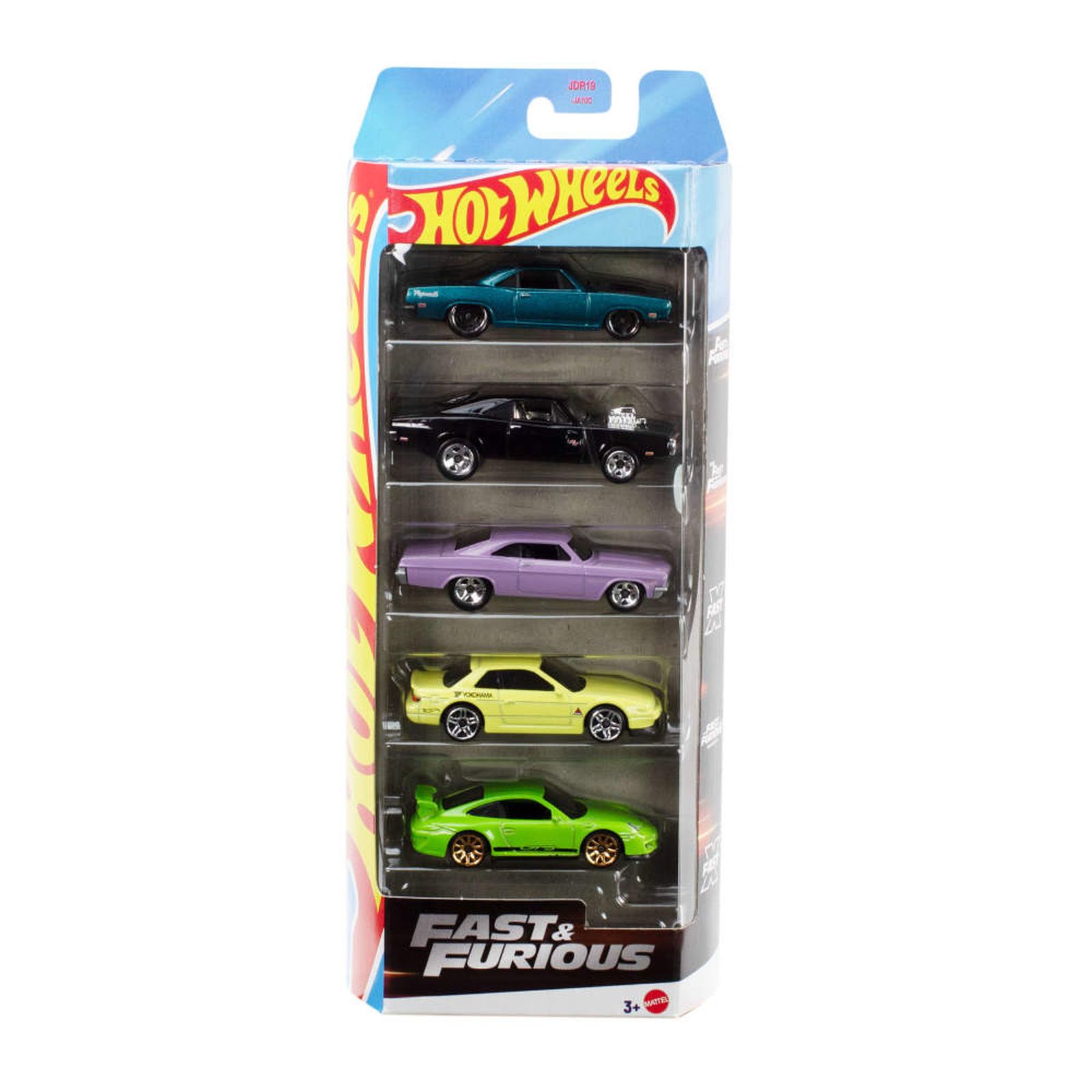 Hot Wheels, Fast & Furious, set de 5 masini, scara 1:64 - smyk.ro