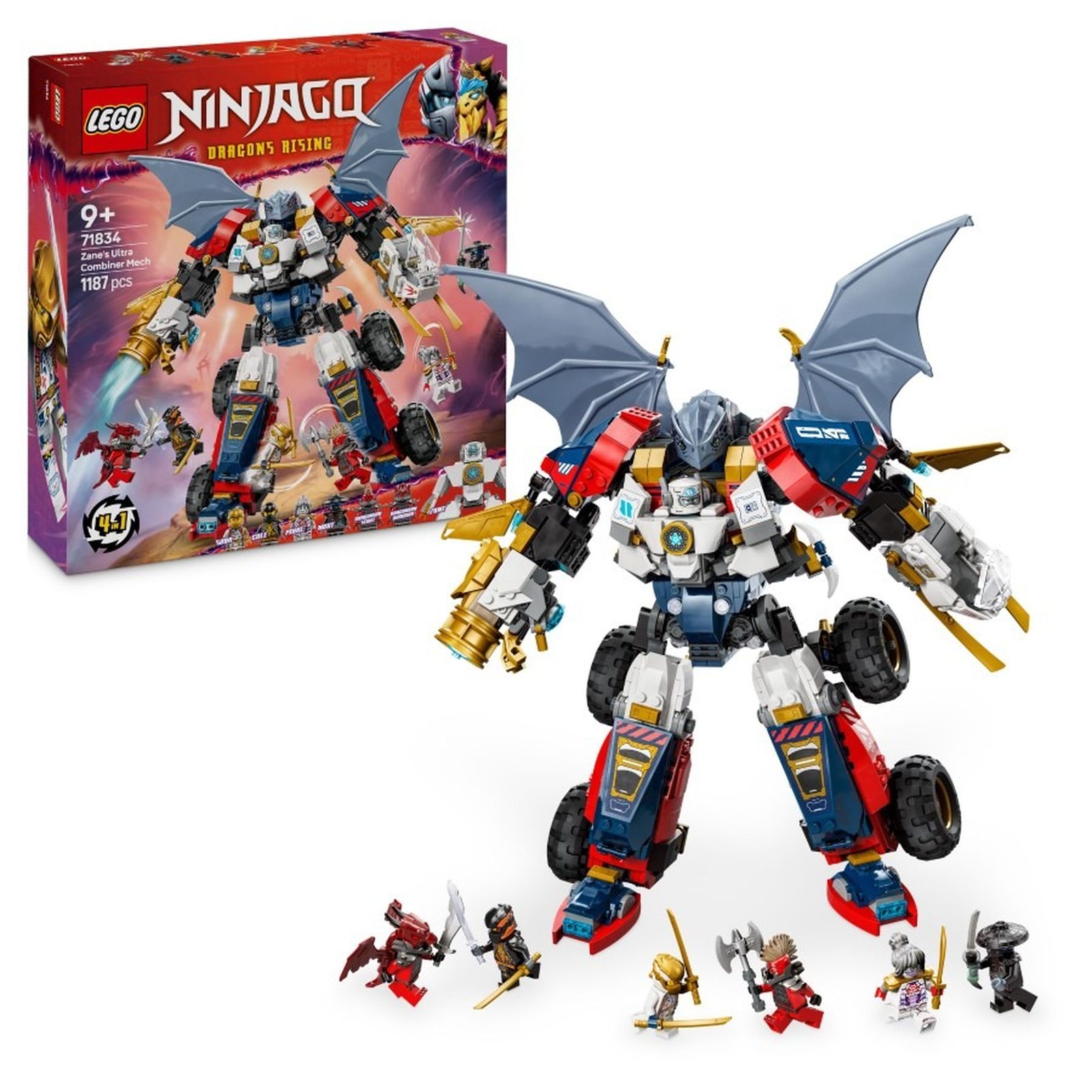 LEGO NINJAGO, Ultrarobotul combinat al lui Zane, 71834 - smyk.ro