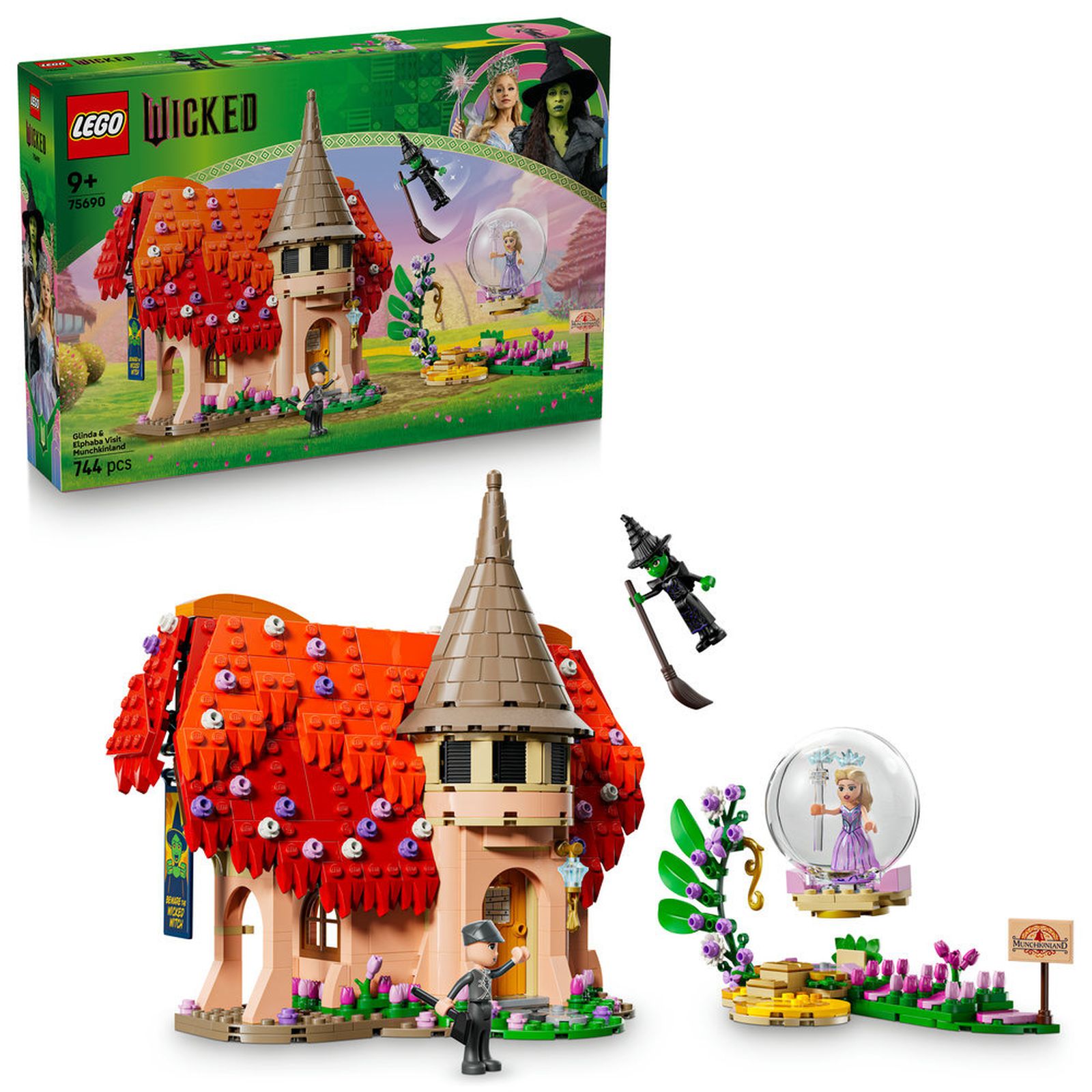 M♡ LEGO Wicked, Glinda si Elphaba viziteaza Munchkinland, 75690 - smyk.ro