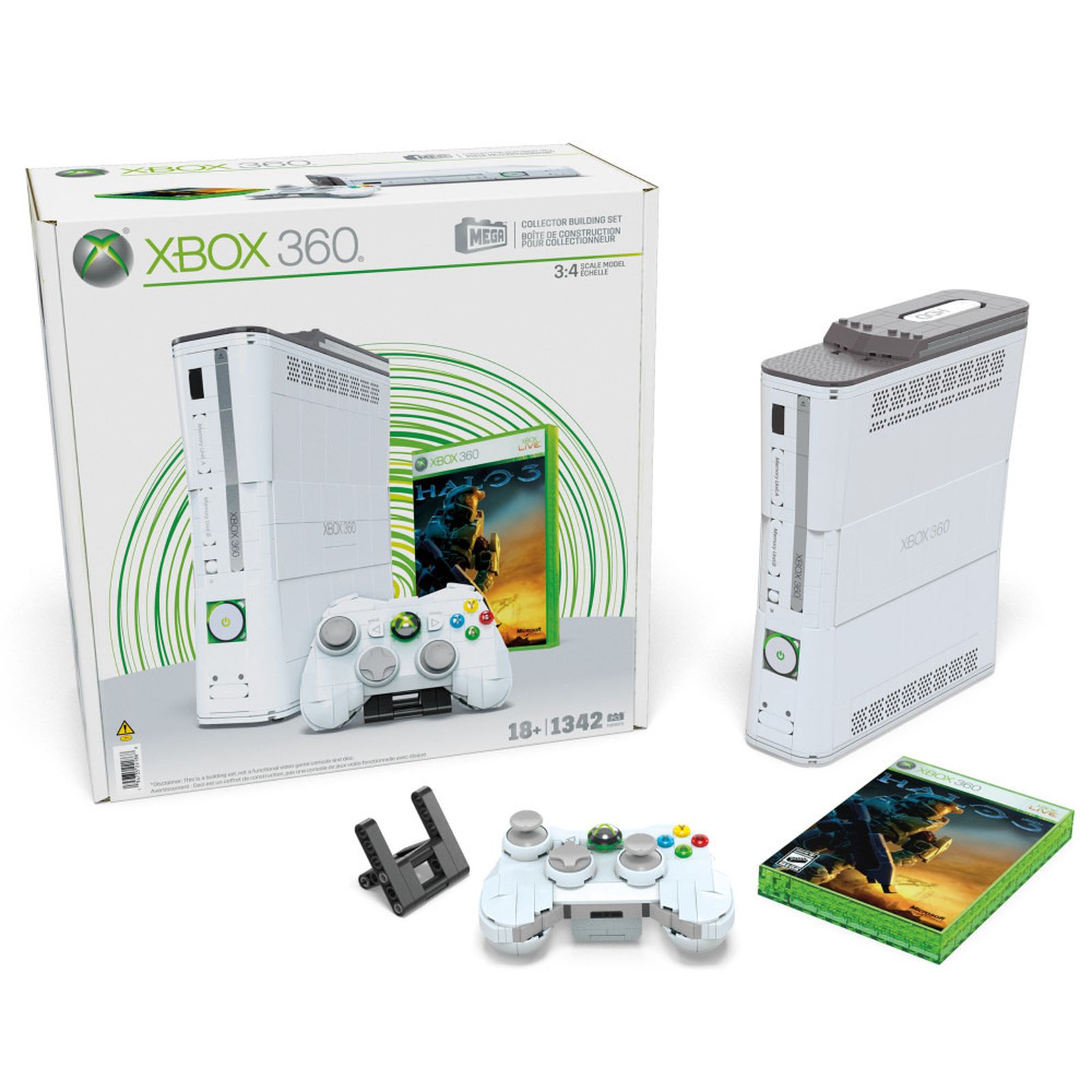 MEGA, Showcase Microsoft Xbox 360, Collectors Building Set, 1342