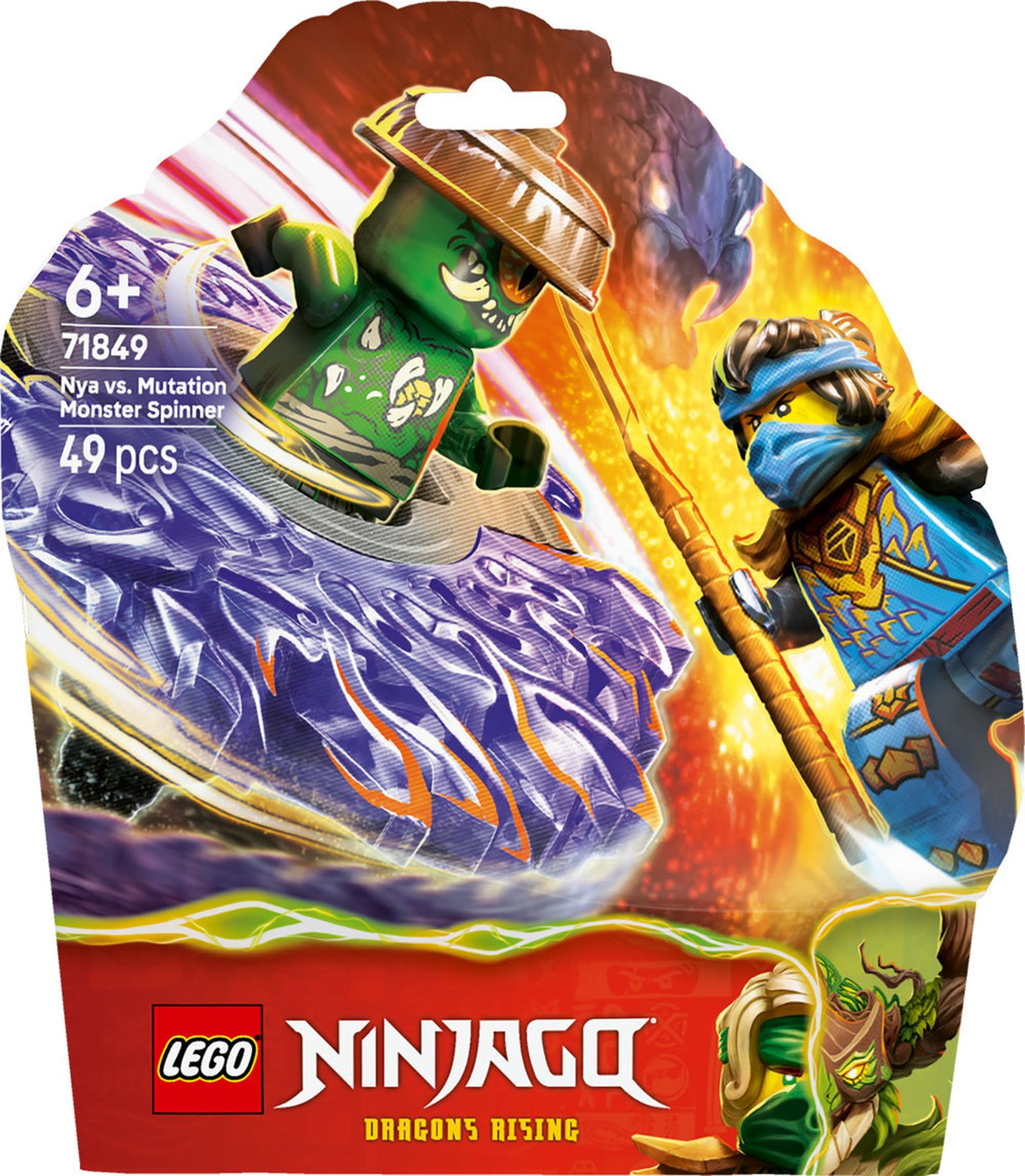 LEGO NINJAGO, Nya vs Spinnerul monstru cu mutatii, 71849 - smyk.ro