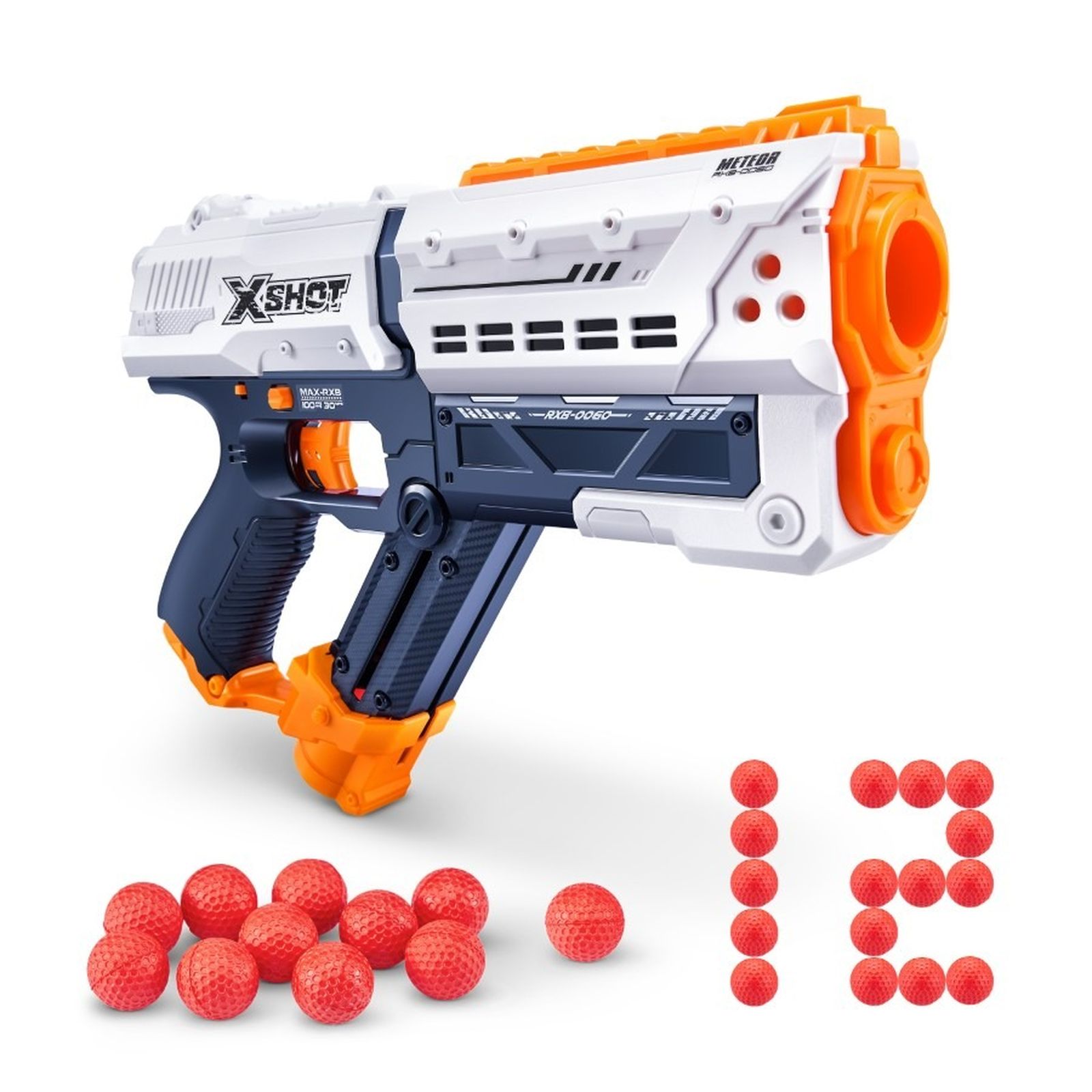 Zuru, X-Shot, Meteor, blaster si 12 bile, set de joaca - smyk.ro