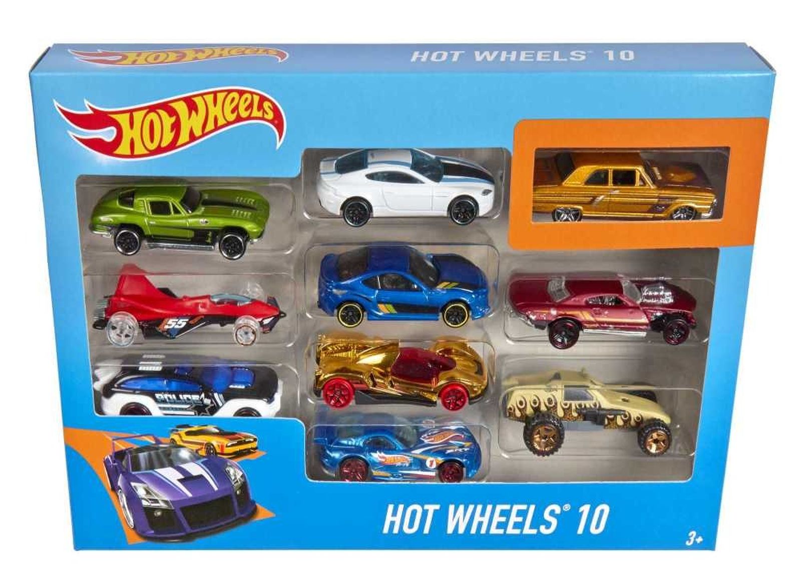 Hot Wheels, set cu 10 masinute - smyk.ro