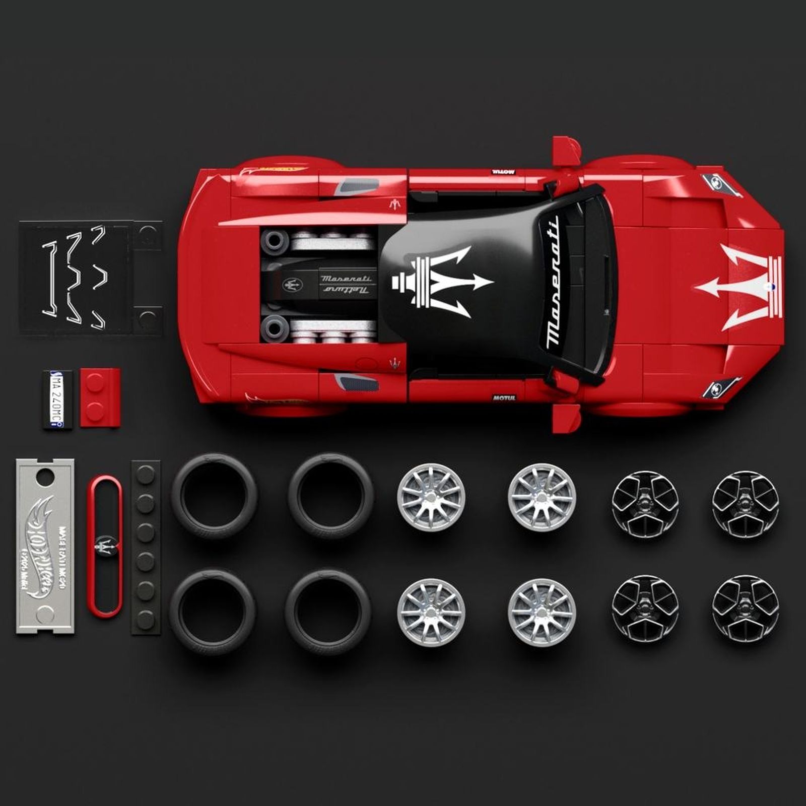 Mattel Brick Shop, Hot Wheels, Speed Series Maserati MC20, set de