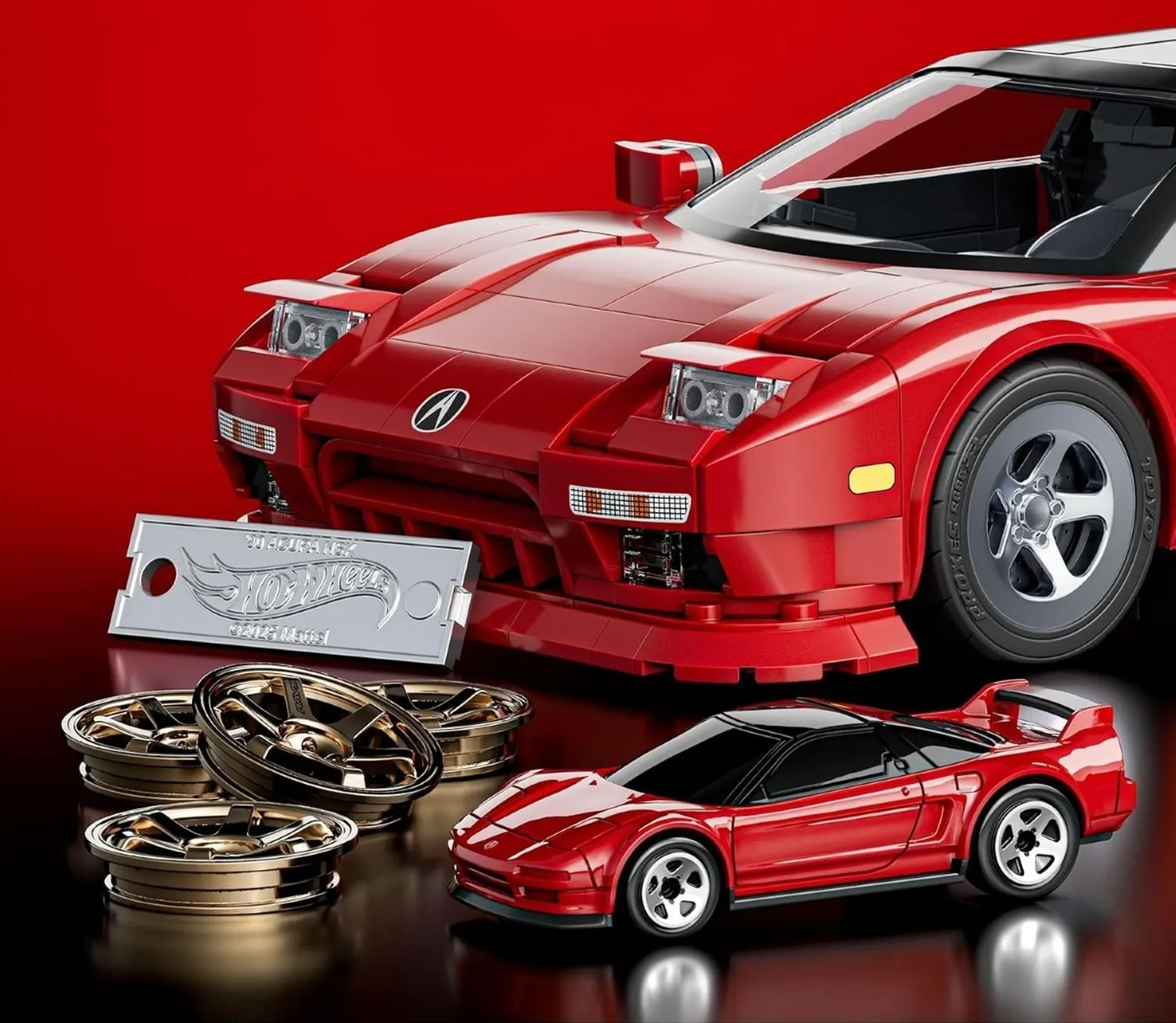 Mattel Brick Shop, Hot Wheels Elite Series '90 Acura NSX, set de
