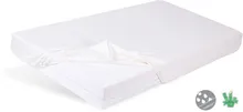 BabyMatex, pad igienic, cearceaf din bambus impermeabila, 80-160 cm, alb