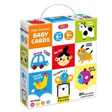 Banana Panda, High Contrast, carduri de carton pentru bebelusi, 6-9 luni