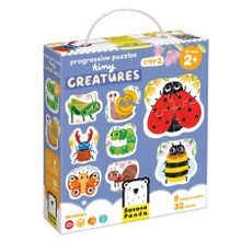 Banana Panda, Progressive Puzzle, Creaturi mici, puzzle, 32 piese