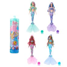 Barbie, Color Reveal, Sirene, papusa surprisa, 1 buc.