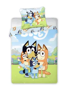Bluey, set lenjerie de pat single, 100-135 cm