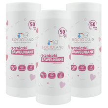 Bocioland, prosoape din bumbac, rola, 20-23 cm, 3-50 buc.