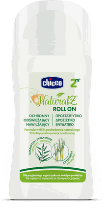 Chicco, Natural Z, roll-on, balsam de protectie usoara, 60 ml, 2 luni+