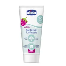 Chicco, pasta de dinti cu fluor, capsuni, 50 ml, 12 luni+