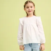 Cool Club, Bluza cu maneca lunga pentru fete, alb
