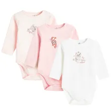 Cool Club, Body cu maneca lunga pentru fete, mix, imprimeu Disney, set, 3 buc.
