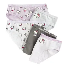 Cool Club, Chilotei pentru fete, mix, imprimeu Hello Kitty, set, 5 buc.