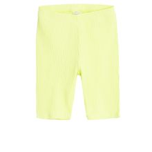 Cool Club, Colanti scurti pentru fete, din tricot striat, verde lime