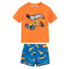 Cool Club, Costum de baie din doua piese pentru baieti, UV 50, mix, imprimeu Hot Wheels