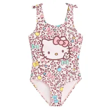 Cool Club, Costum de baie pentru fete, UV 50, roz, imprimeu Hello Kitty