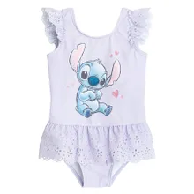 Cool Club, Costum de baie pentru fete, UV 50, violet, imprimeu Lilo si Stitch