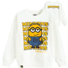 Cool Club, Hanorac pentru baieti, alb, imprimeu Minions