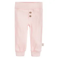 Cool Club, Pantaloni cu botosei pentru fete, bumbac organic, roz