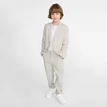 Cool Club, Pantaloni din material textil pentru baieti, gri deschis
